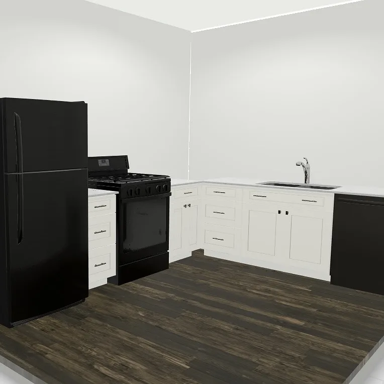 kitchen 3d render cabinets