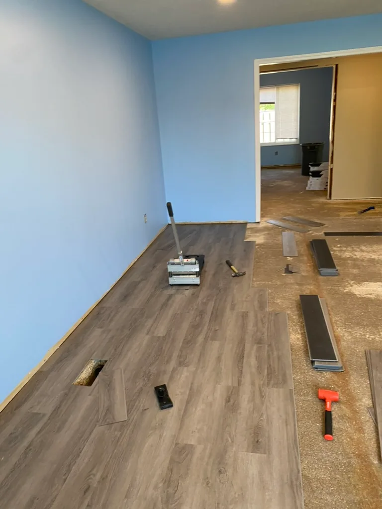 living room in progress